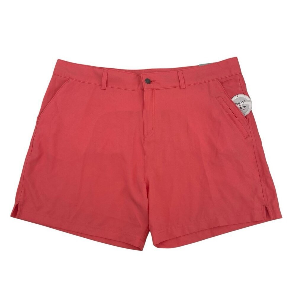 Magellan Women's 1X Sugar Coral Hiking Drawstring Falcon Lake Shorts NWT